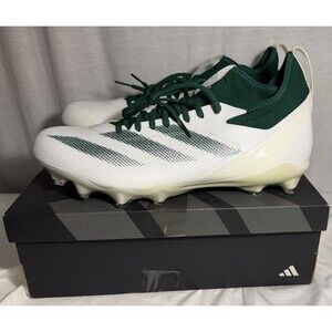 NEW NIB Adidas Adizero Impact Football Cleats Mens Size 18 White Green IF2481